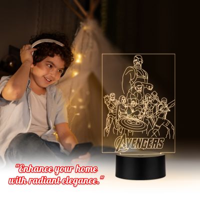 Avengers Characters Design Night Lamp